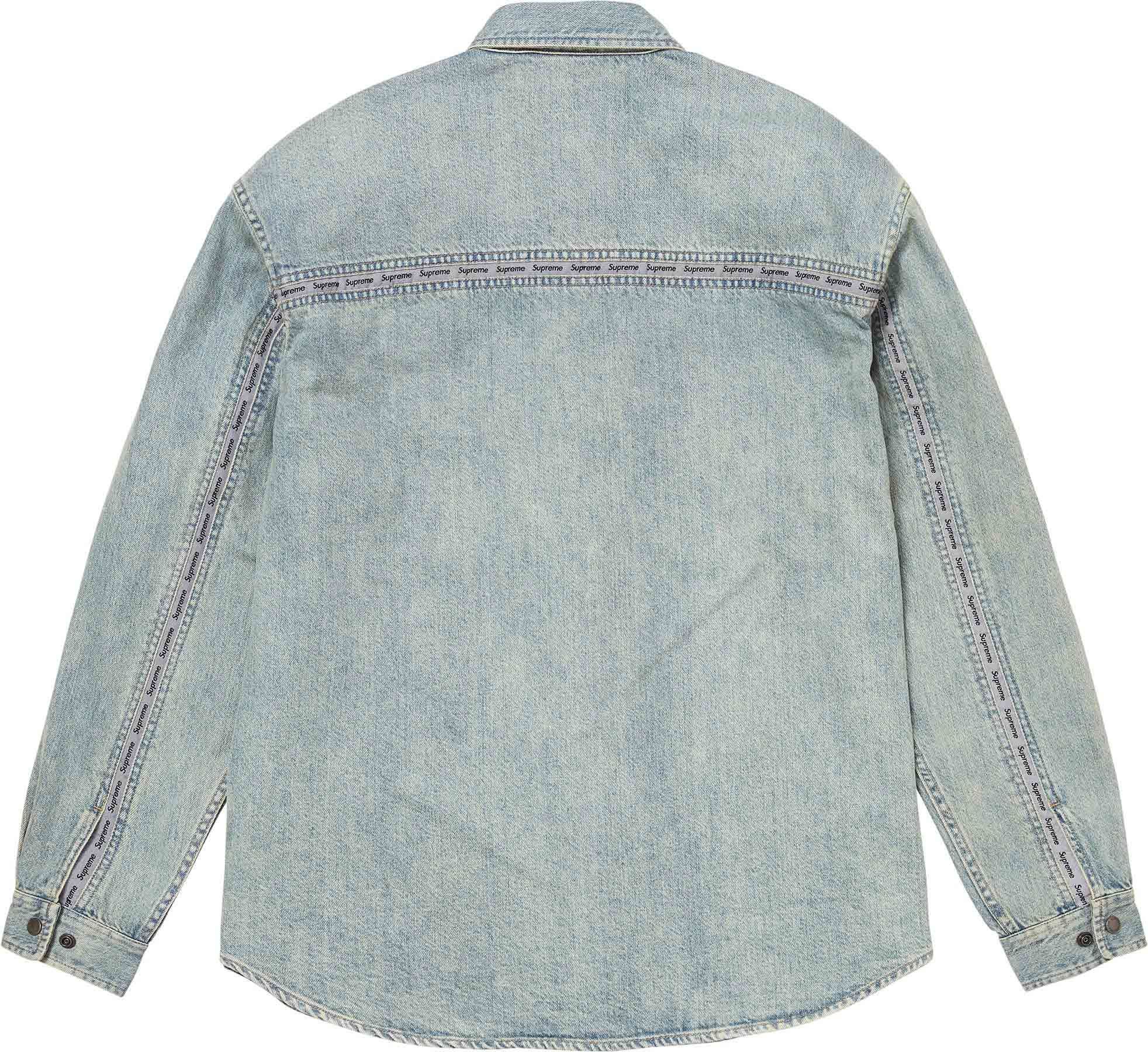 Reflective Taping Denim Snap Shirt view 3